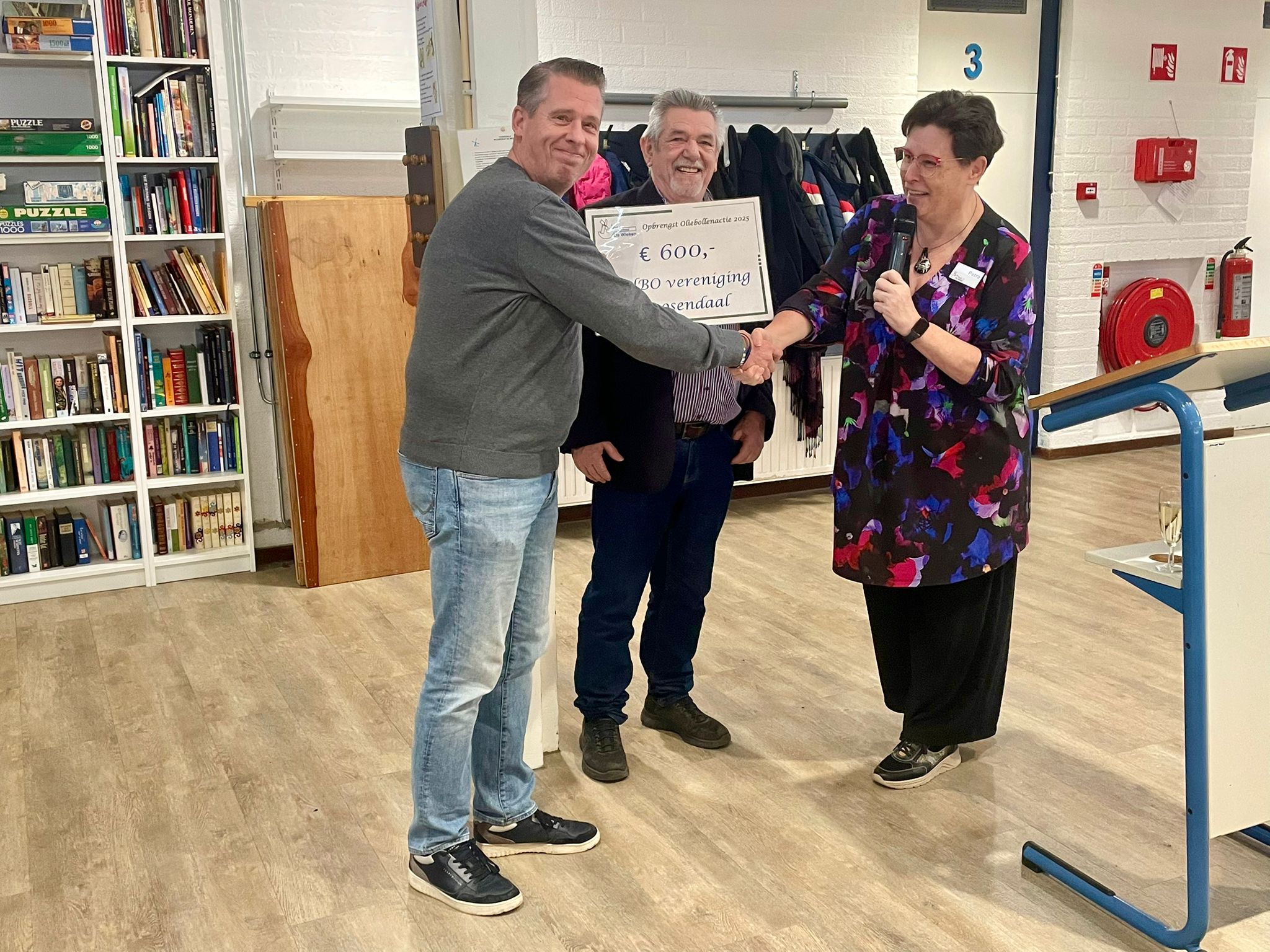 Donatie van 600 euro